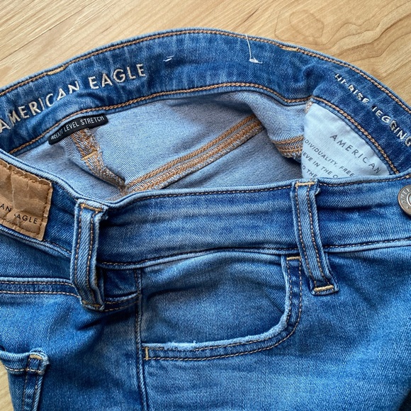 American Eagle Hi-Rise Legging Next Level Stretch Skinny Jeans - Picture 3 of 5